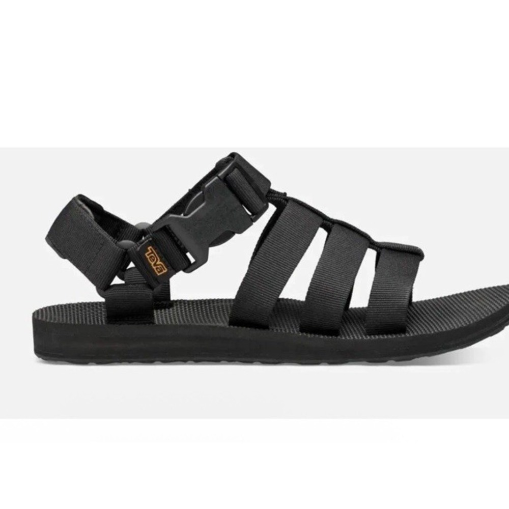 TEVA ORIGINAL DORADO STRAPPY SANDALS BLACK SIZE 9 US 1110640 MENS
